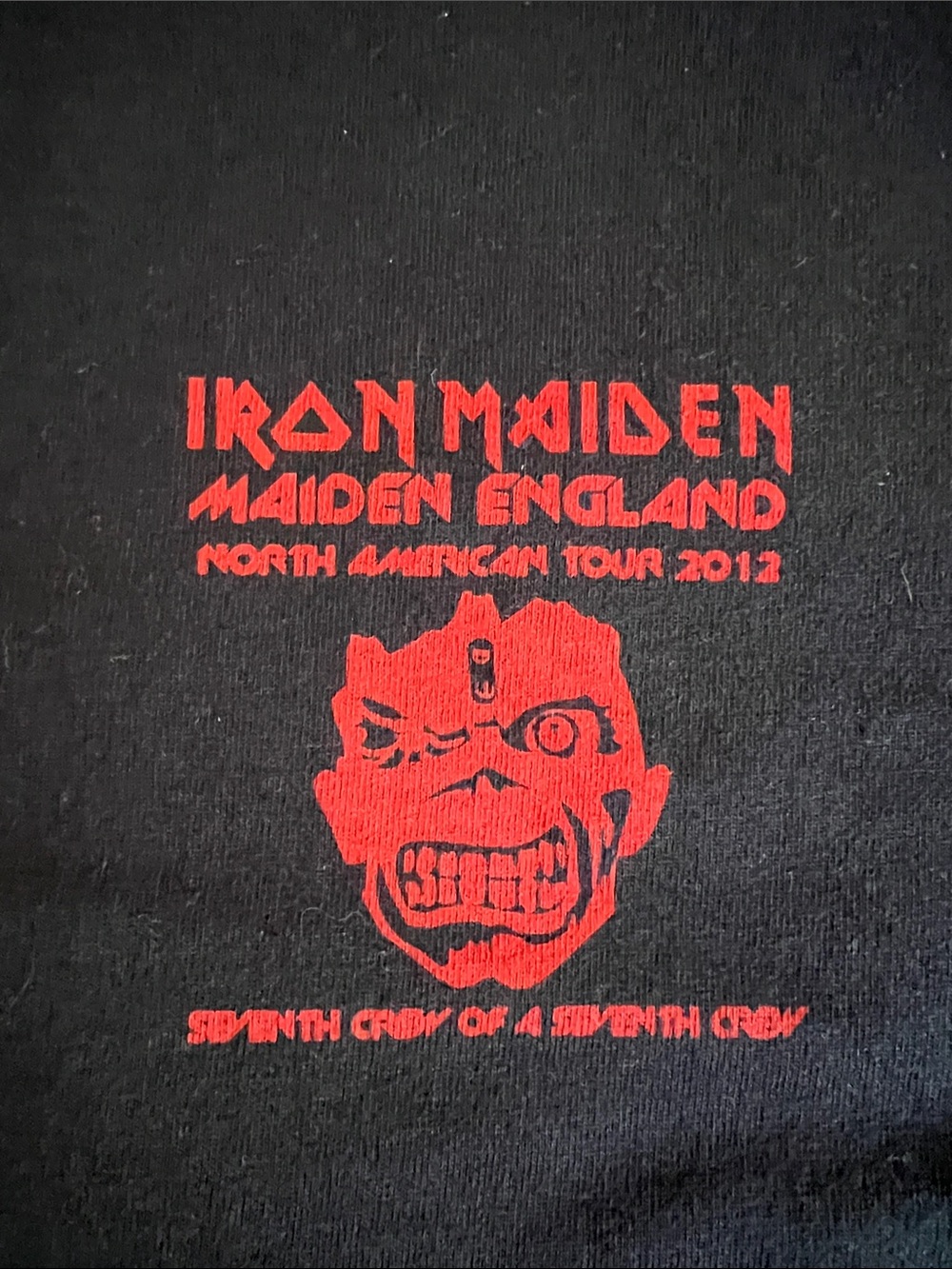 Iron Maiden 2012 Tour Local Crew Tee "Loaders" tee